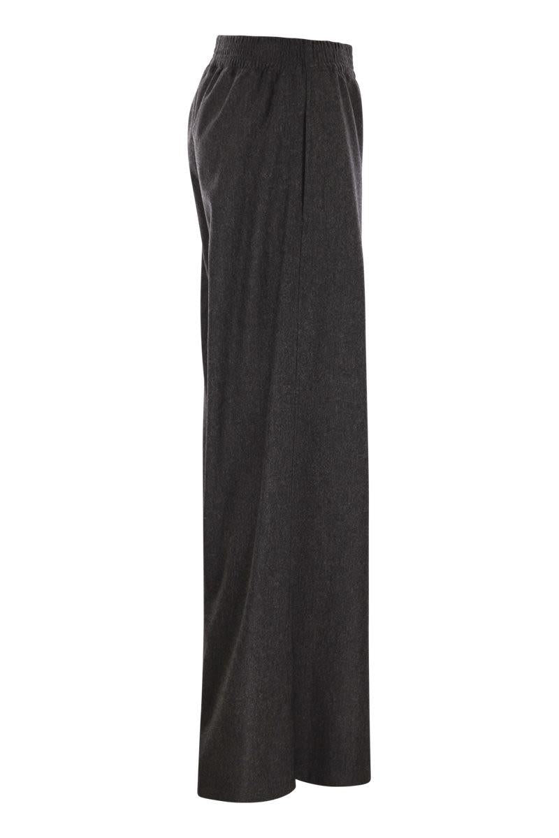 Fabiana Filippi Wide-Leg Trousers In Virgin Wool