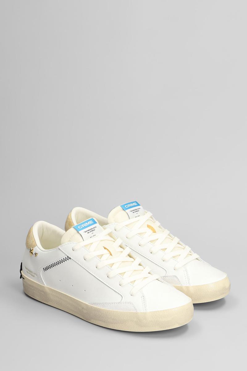 Crime London Distressed Sneakers
