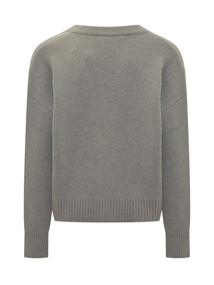 AMI Paris Ami Alexandre Mattiussi Men'S Grey Wool Cardigan
