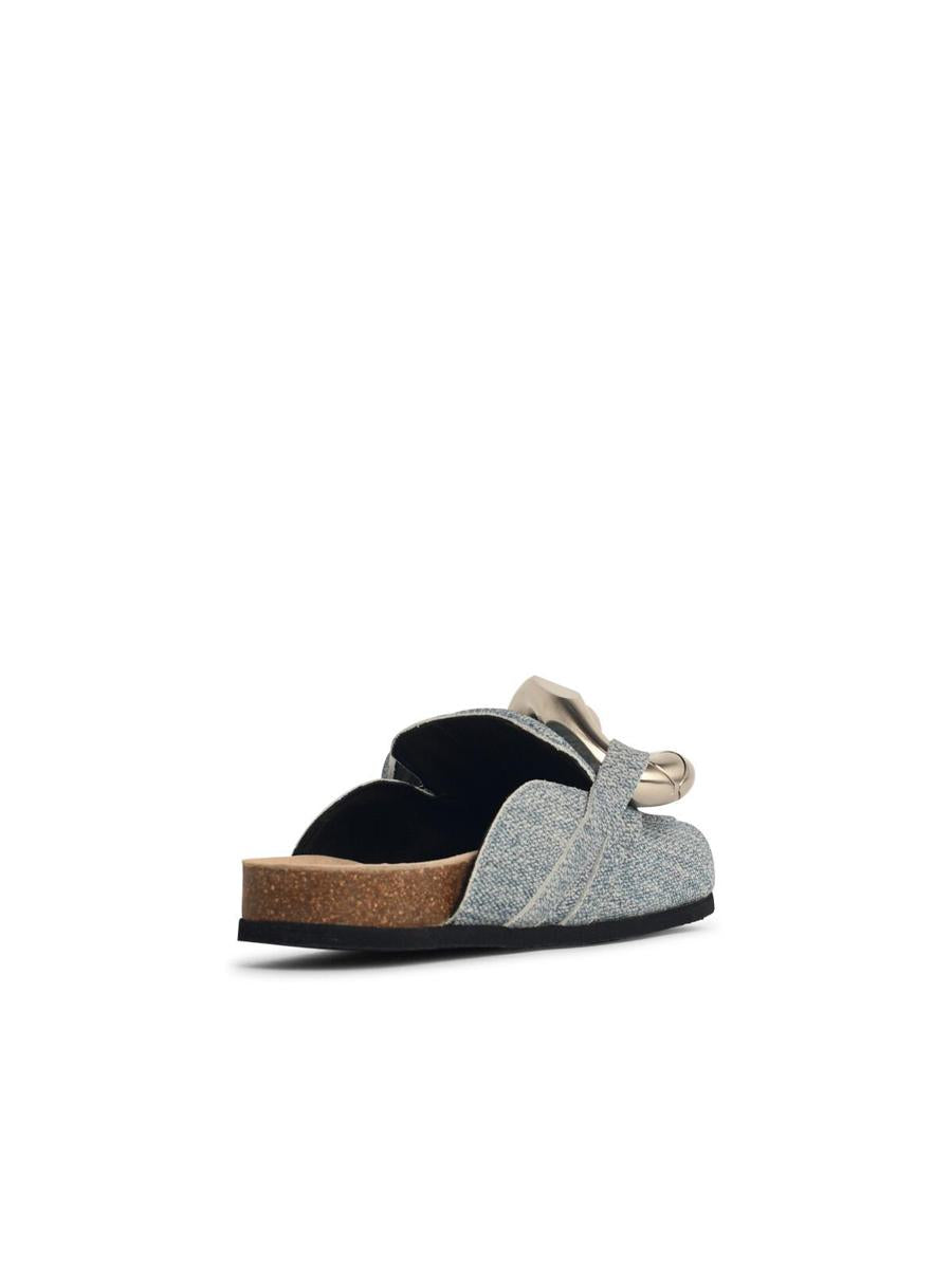 JW Anderson 'Chain' Blue Denim Slippers