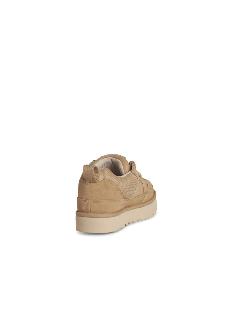 UGG 'Lowmel' Beige Suede Sneakers