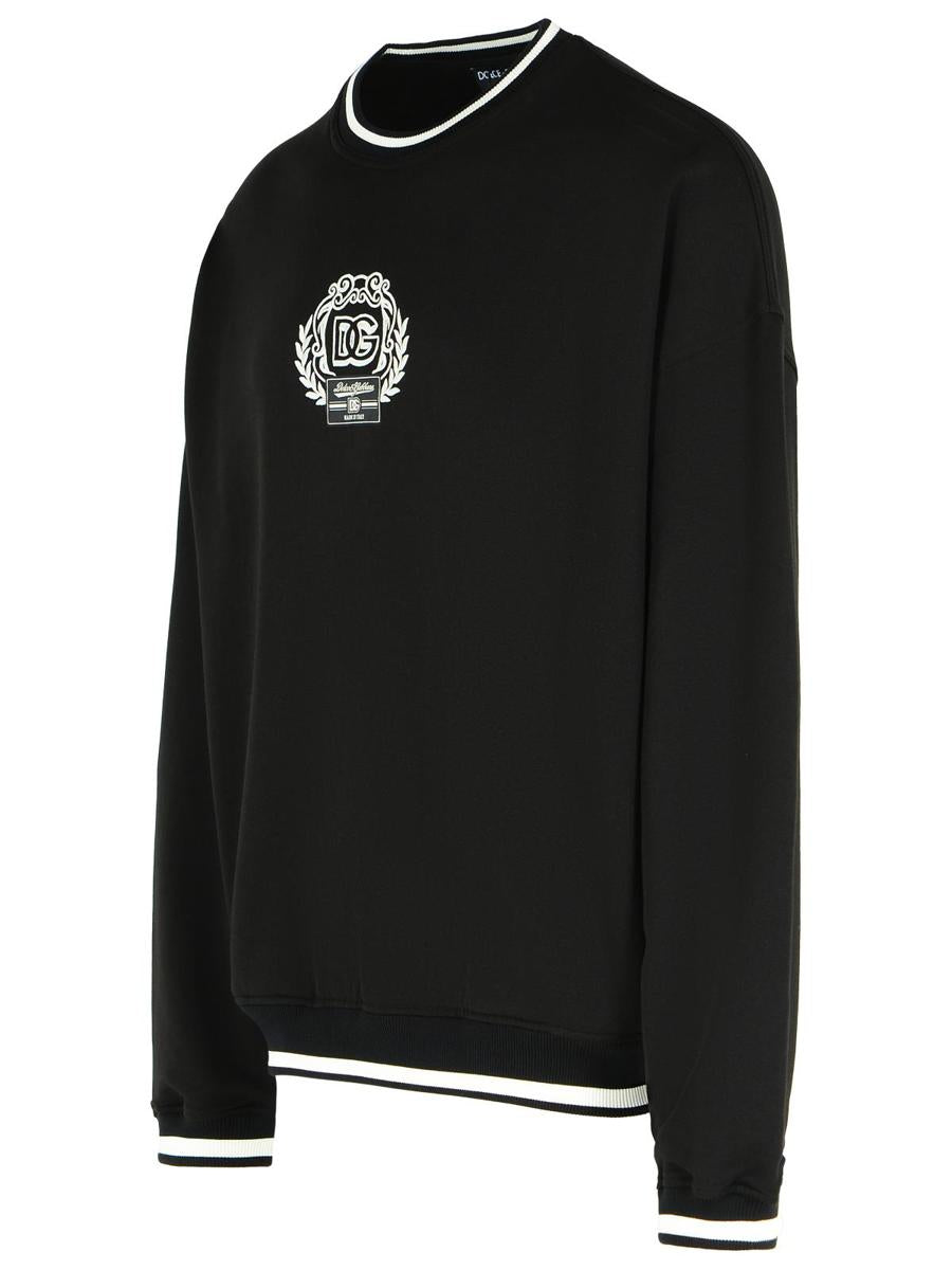 Dolce & Gabbana Black Cotton Sweatshirt