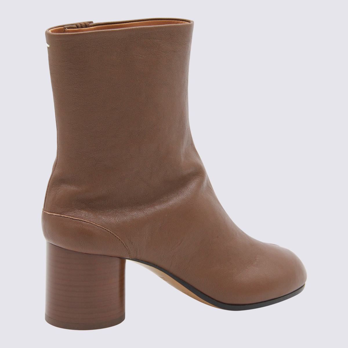 Maison Margiela Brown Leather Boots