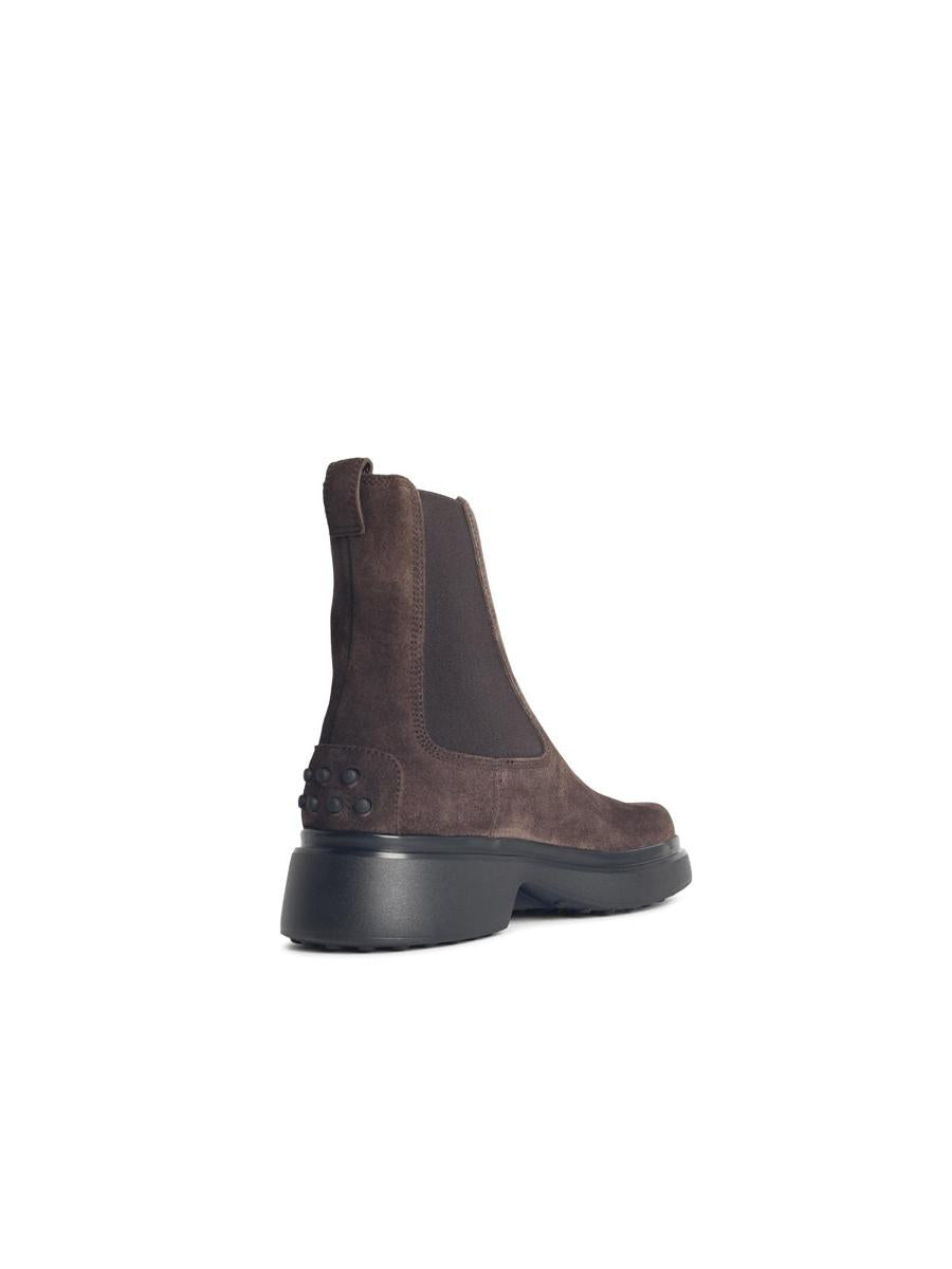 Tod'S Brown Suede Ankle Boots