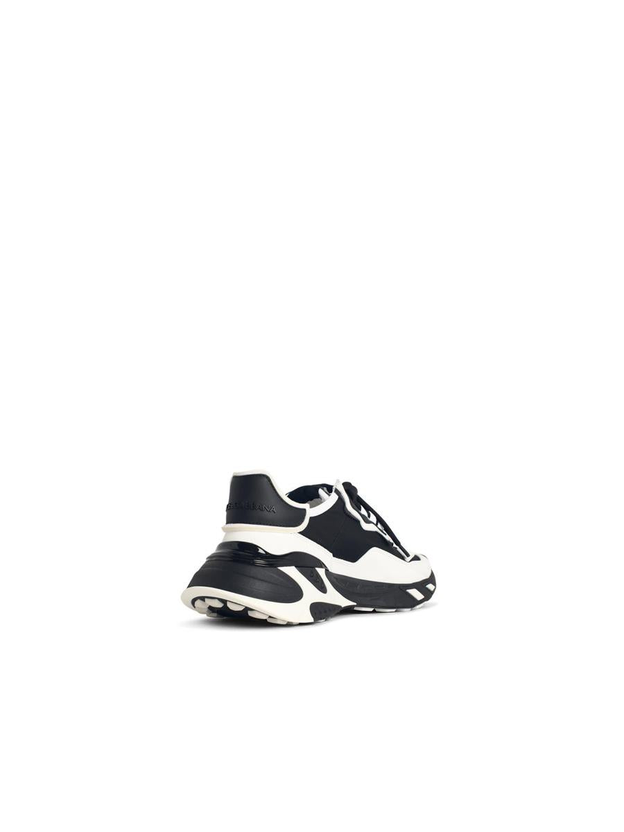 Dolce & Gabbana 'Daymaster' Black And White Leather Blend Sneakers