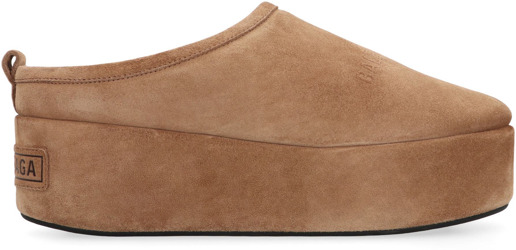 Balenciaga Alaska Soft Suede Mules