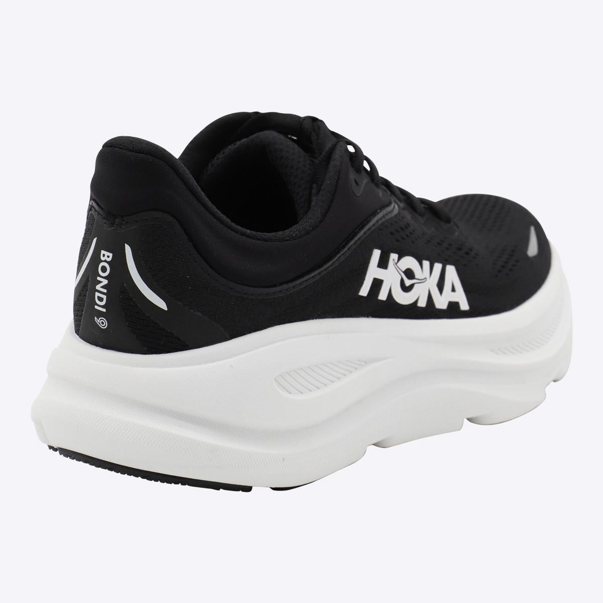 Hoka Black And White Bondi 9 Sneakers