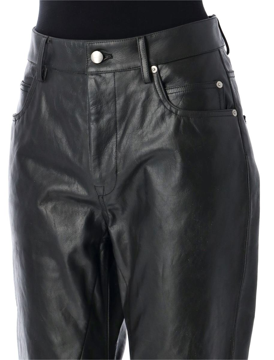 Rick Owens Detroit Cut Leather Pant