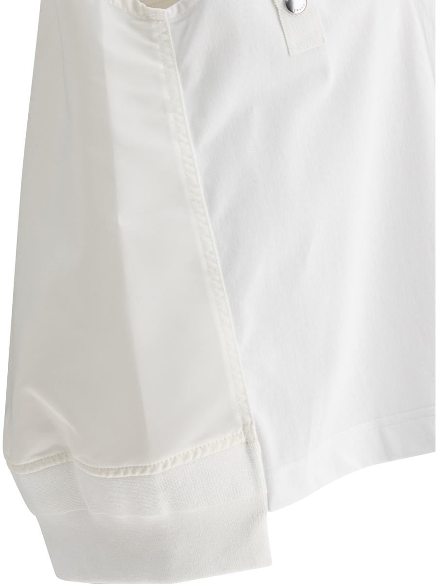 Sacai Cotton Jersey And Nylon Twill Tank Top