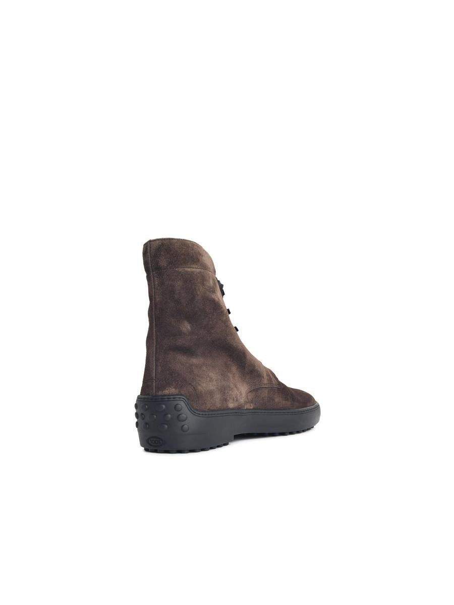 Tod'S Brown Suede Ankle Boots