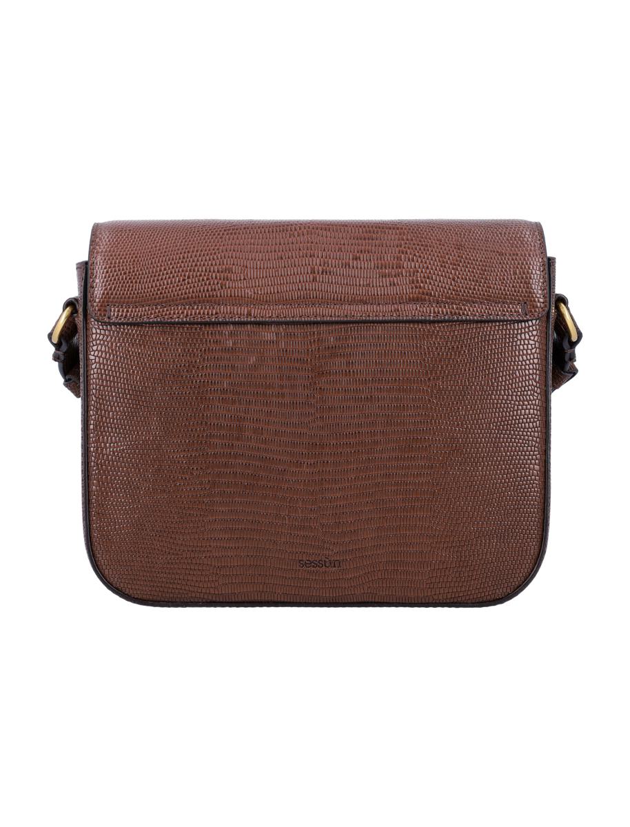 Sessun Sessùn Diviluz Lizard-Print Leather Box Bag