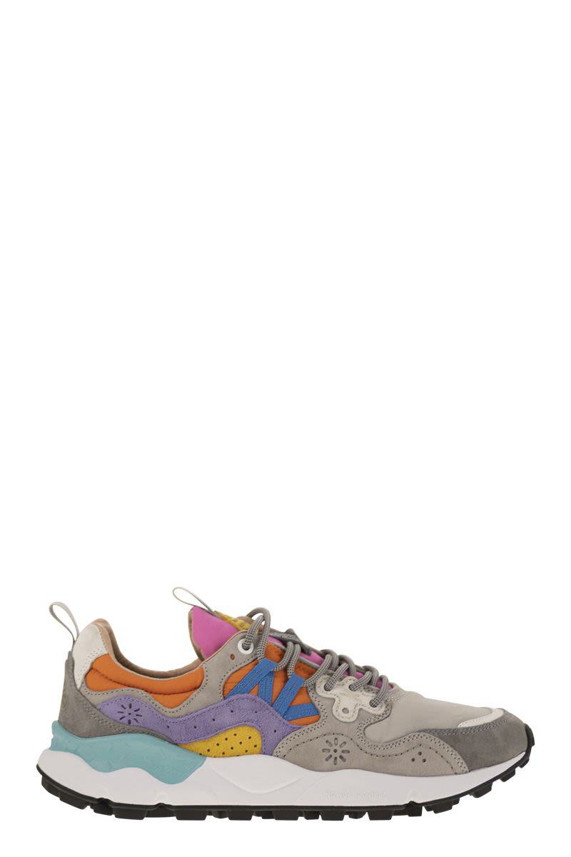 Flower Mountain Yamano 3 - Sneakers In Suede And Technical Fabric