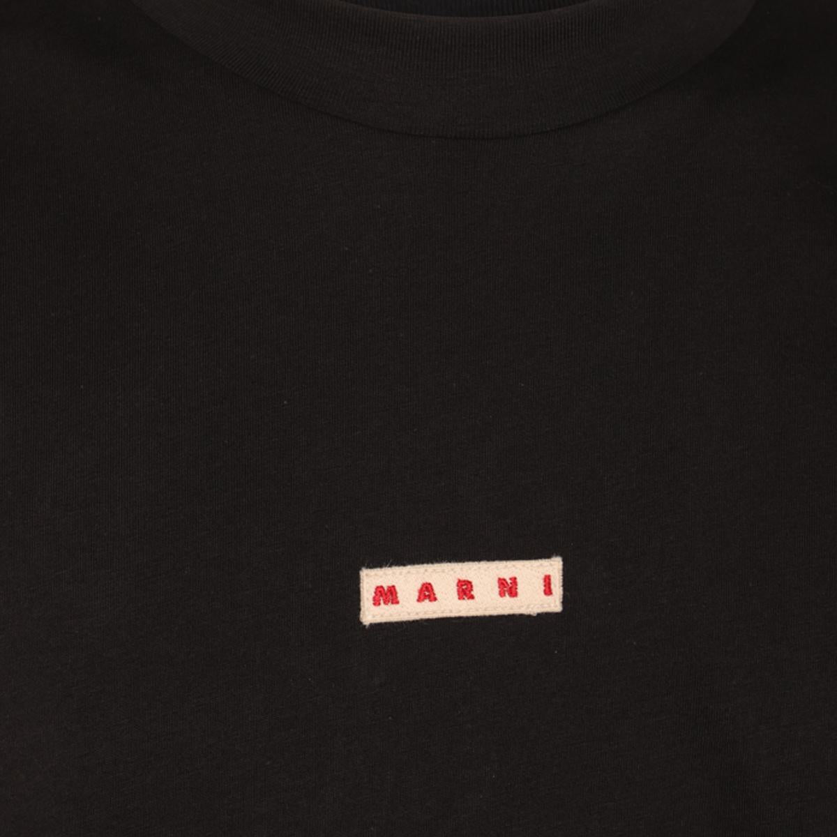 Marni Black Cotton T-Shirt