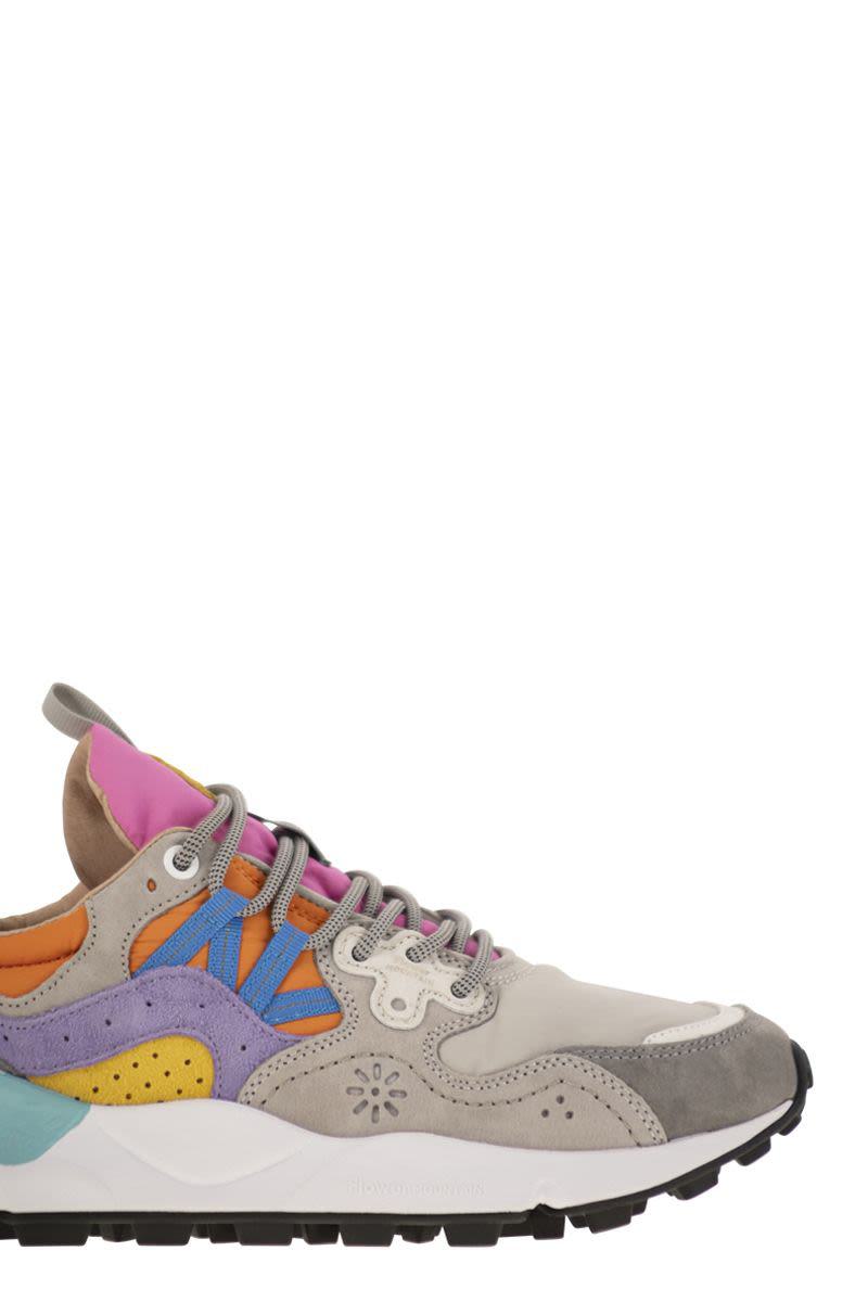 Flower Mountain Yamano 3 - Sneakers In Suede And Technical Fabric