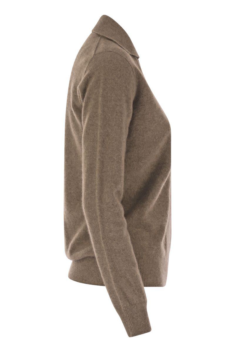 Vanisé Patty - V-Neck Jumper With Polo Collar