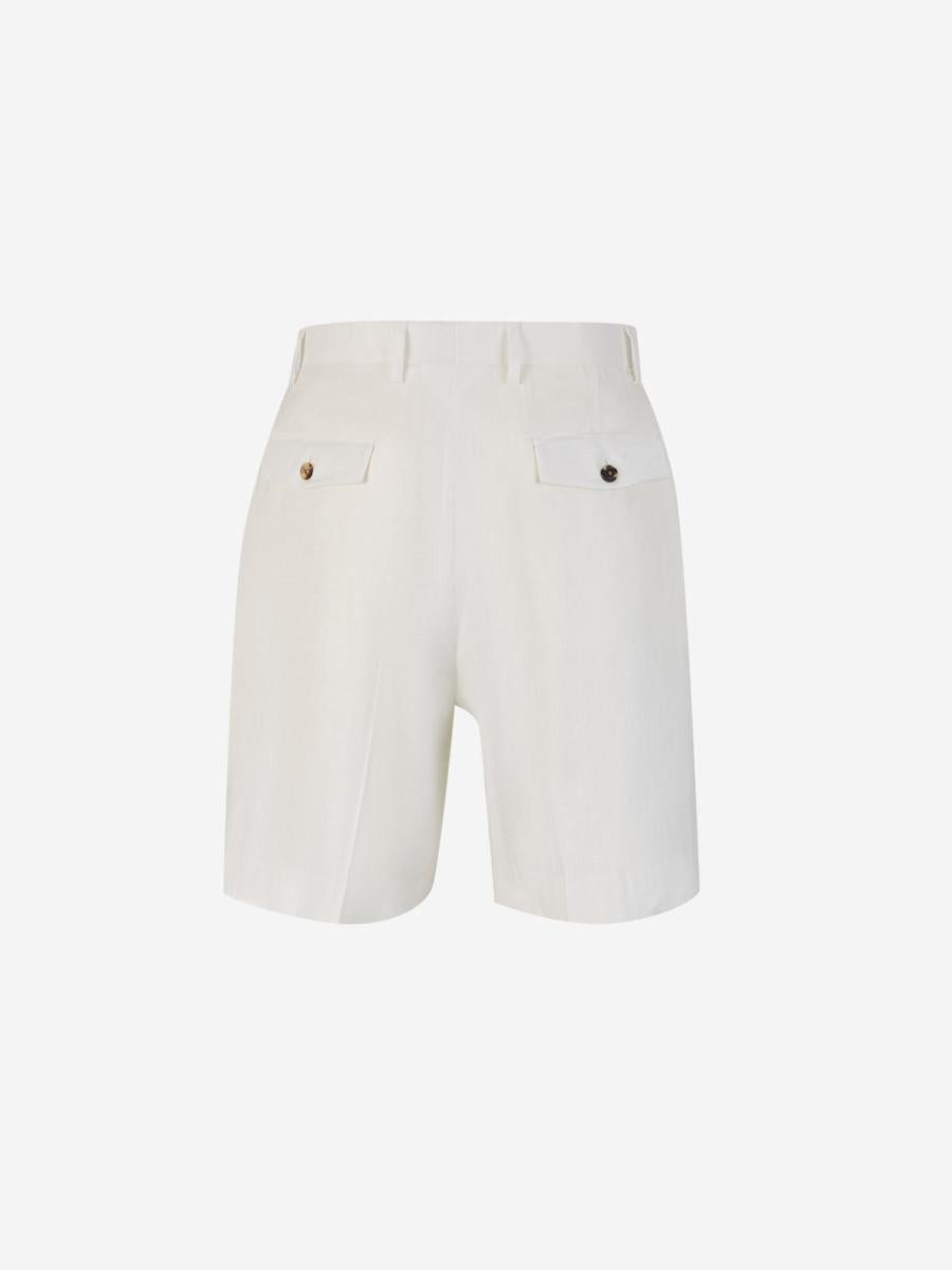 Lardini Linen Formal Bermuda Shorts