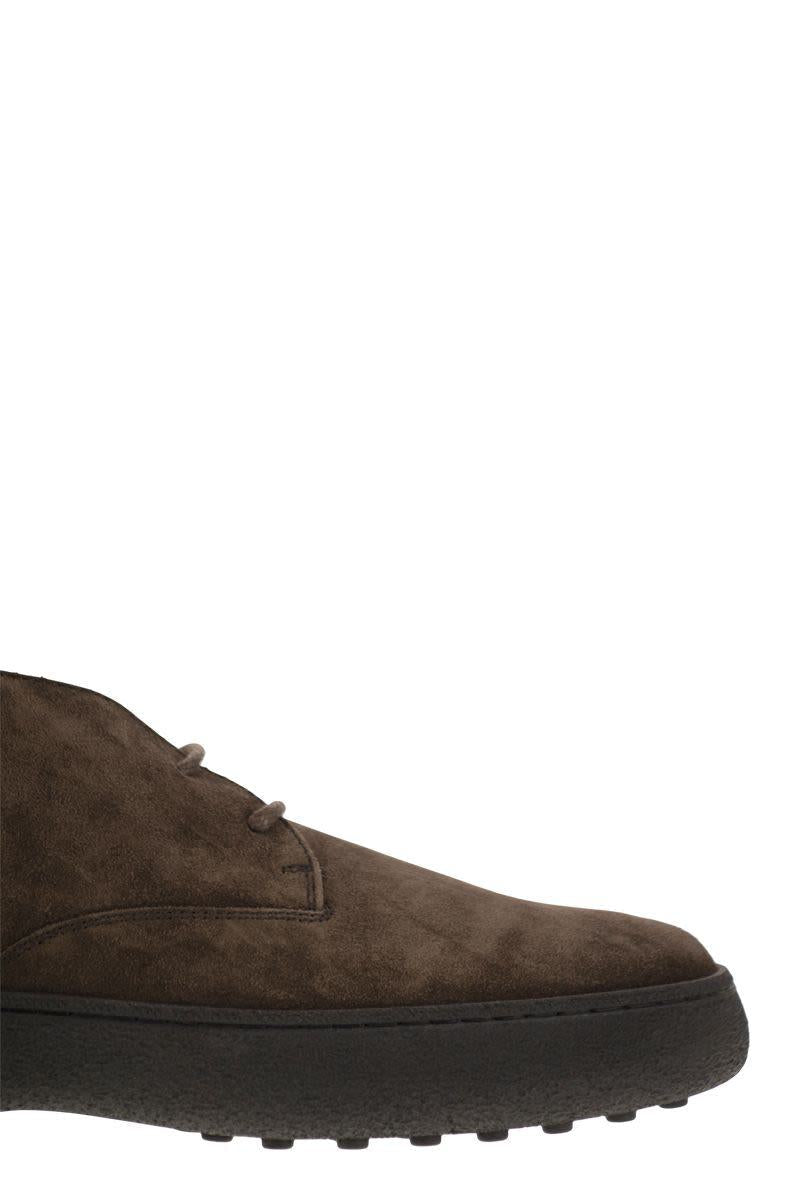 Tod'S Suede Leather Ankle Boots