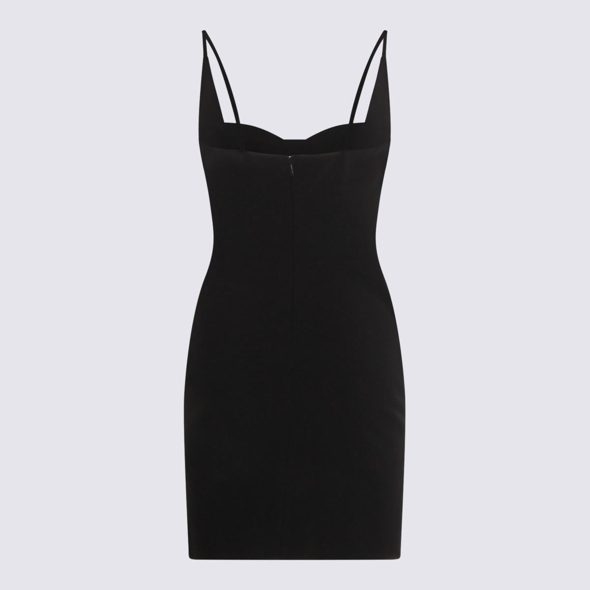 Roberto Cavalli Black Viscose Mini Dress