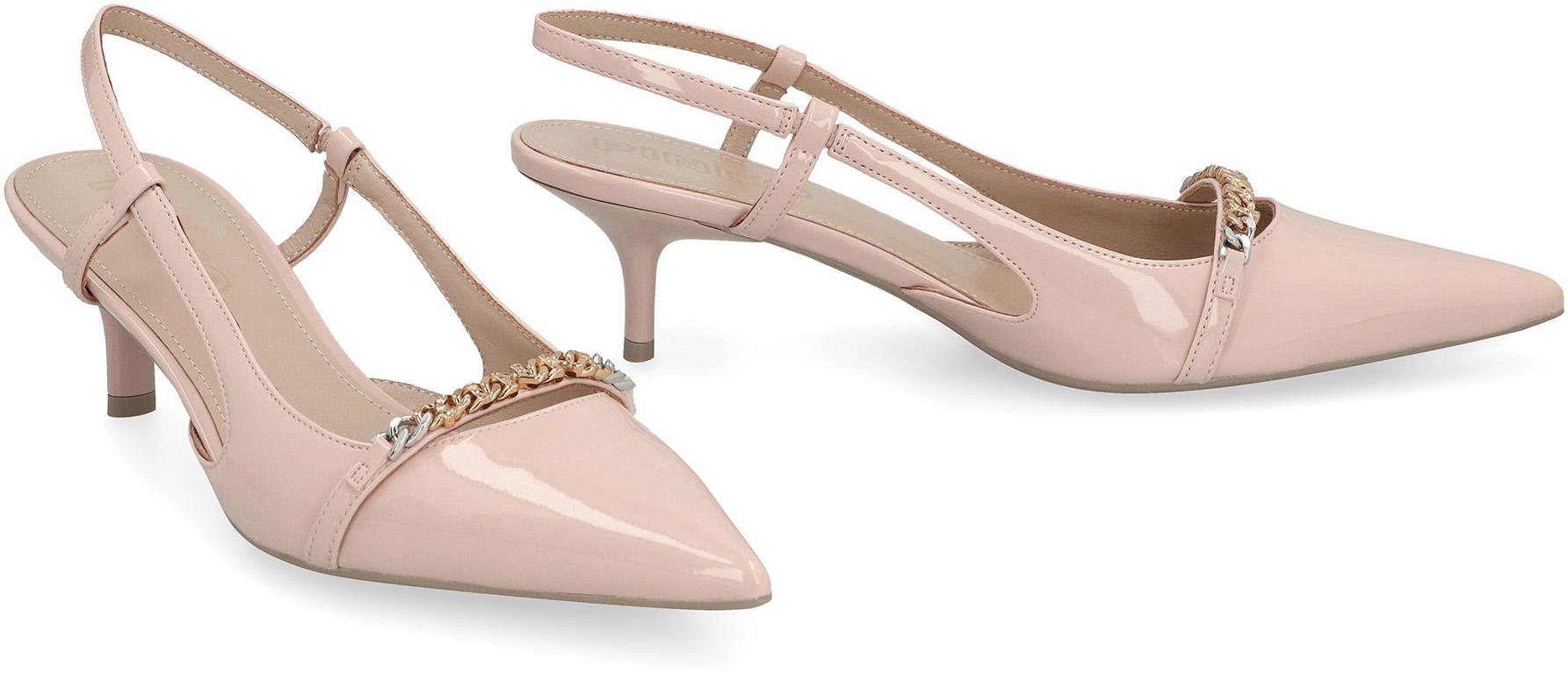 Pinko Gloria Patent Leather Slingback Pumps
