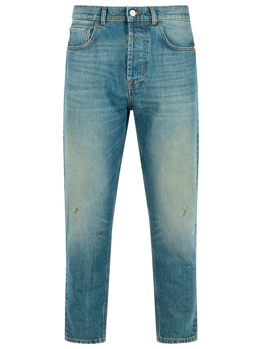 Amish Light Blue Cotton Jeans
