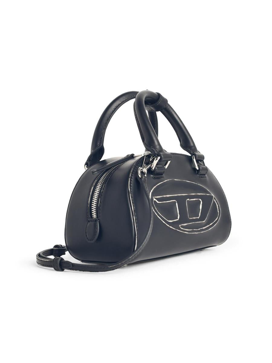 Diesel '1Dr Dome' Black Leather Bag