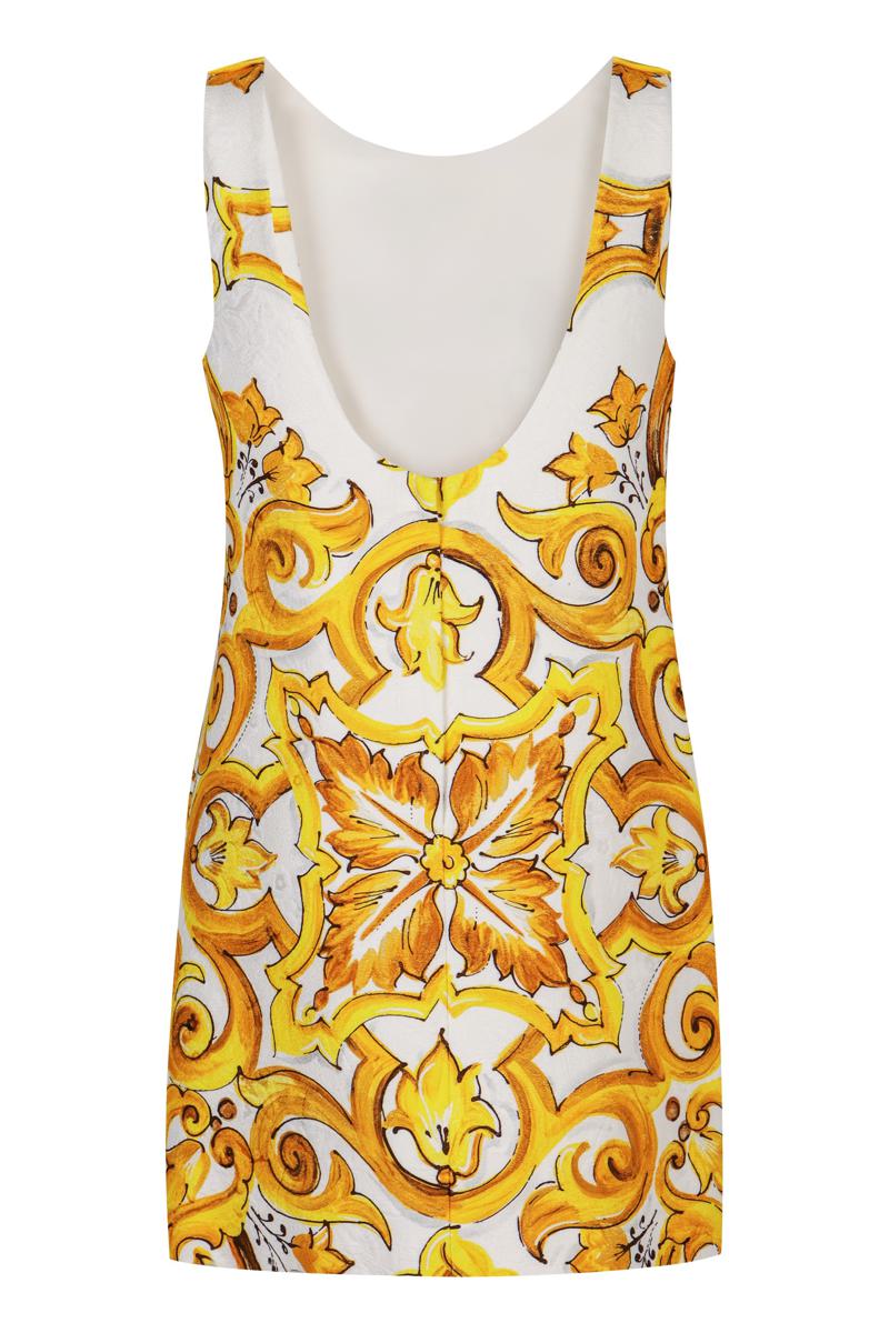 Dolce & Gabbana Brocade Patterned Dress