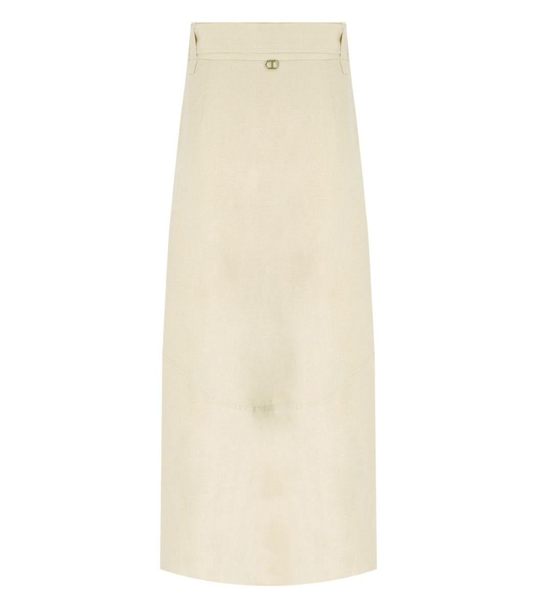 Twinset Beige Belted Skirt