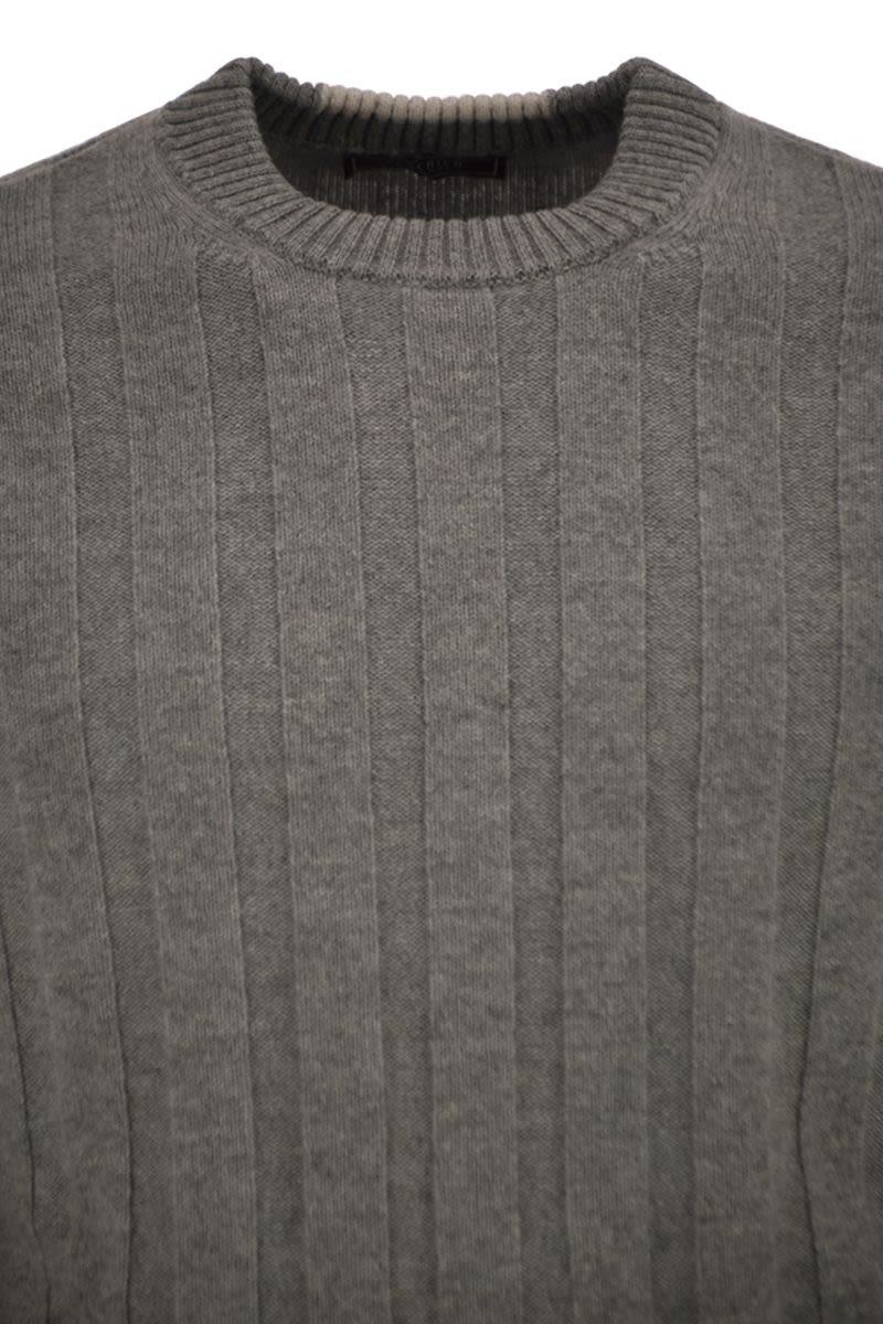 Peserico Wool And Cashmere Ribbed Jumper