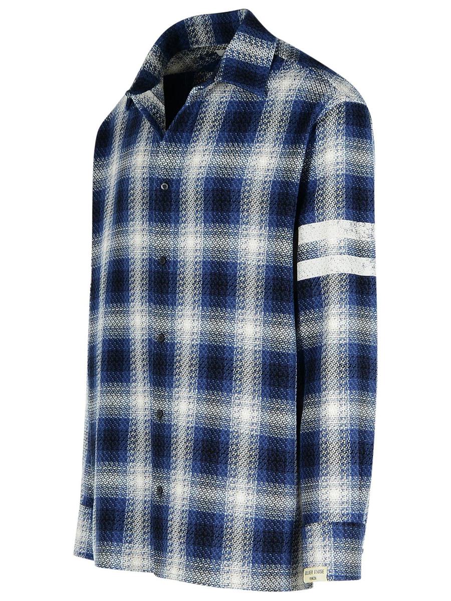 Golden Goose 'Check Nolowen' Blue Cotton Shirt