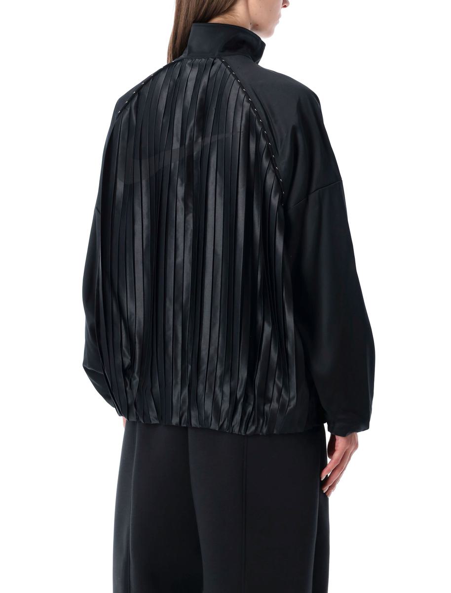 Nike Satin Pleated Oversized Tracksuit Jacket Sportswear Collection