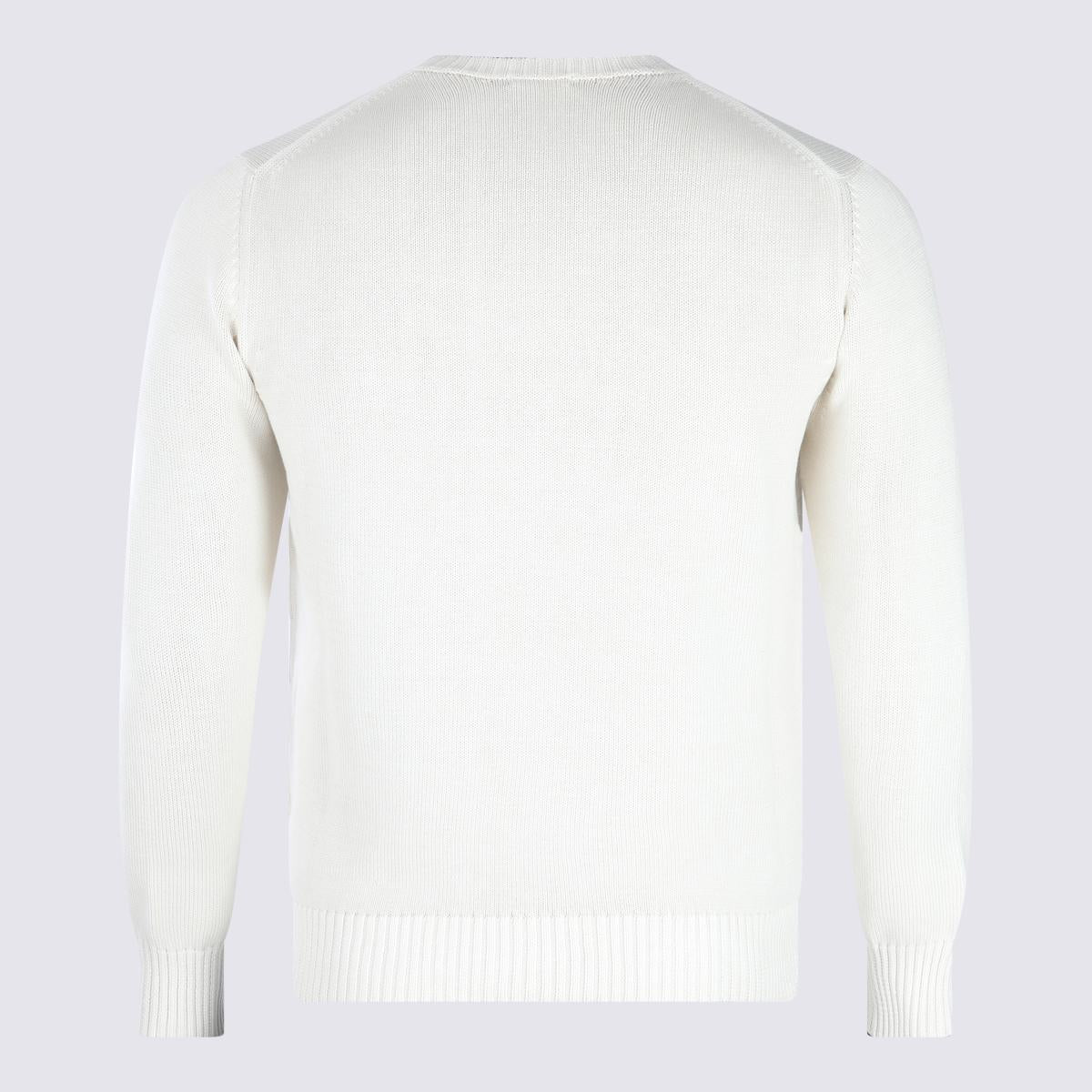 Malo White Cotton Knitwear