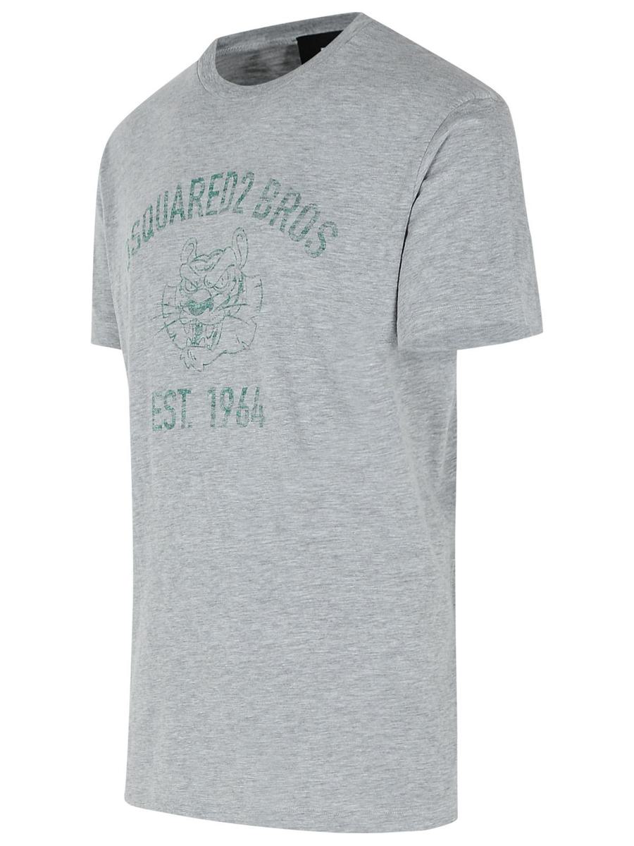 DSQUARED2 Gray Cotton T-Shirt