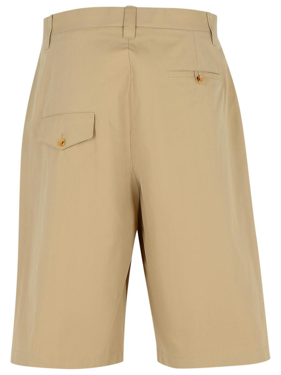 Moschino Beige Cotton Blend Bermuda Shorts