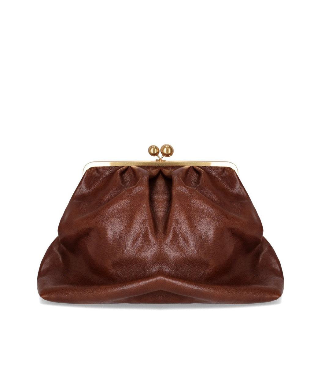 Weekend Max Mara Pasticcino Mirte Large Light Brown Clutch