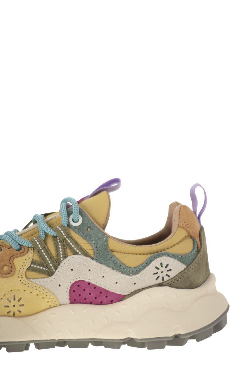 Flower Mountain Yamano 3 - Sneakers In Suede And Technical Fabric
