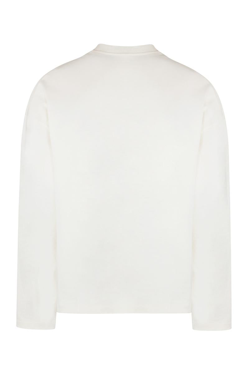 Jil Sander Long Sleeve Cotton T-Shirt