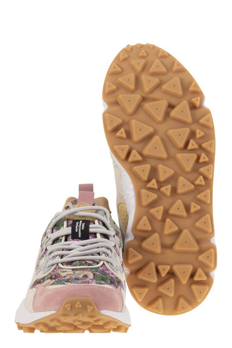 Flower Mountain Yamano 3 - Sneakers In Suede And Technical Fabric