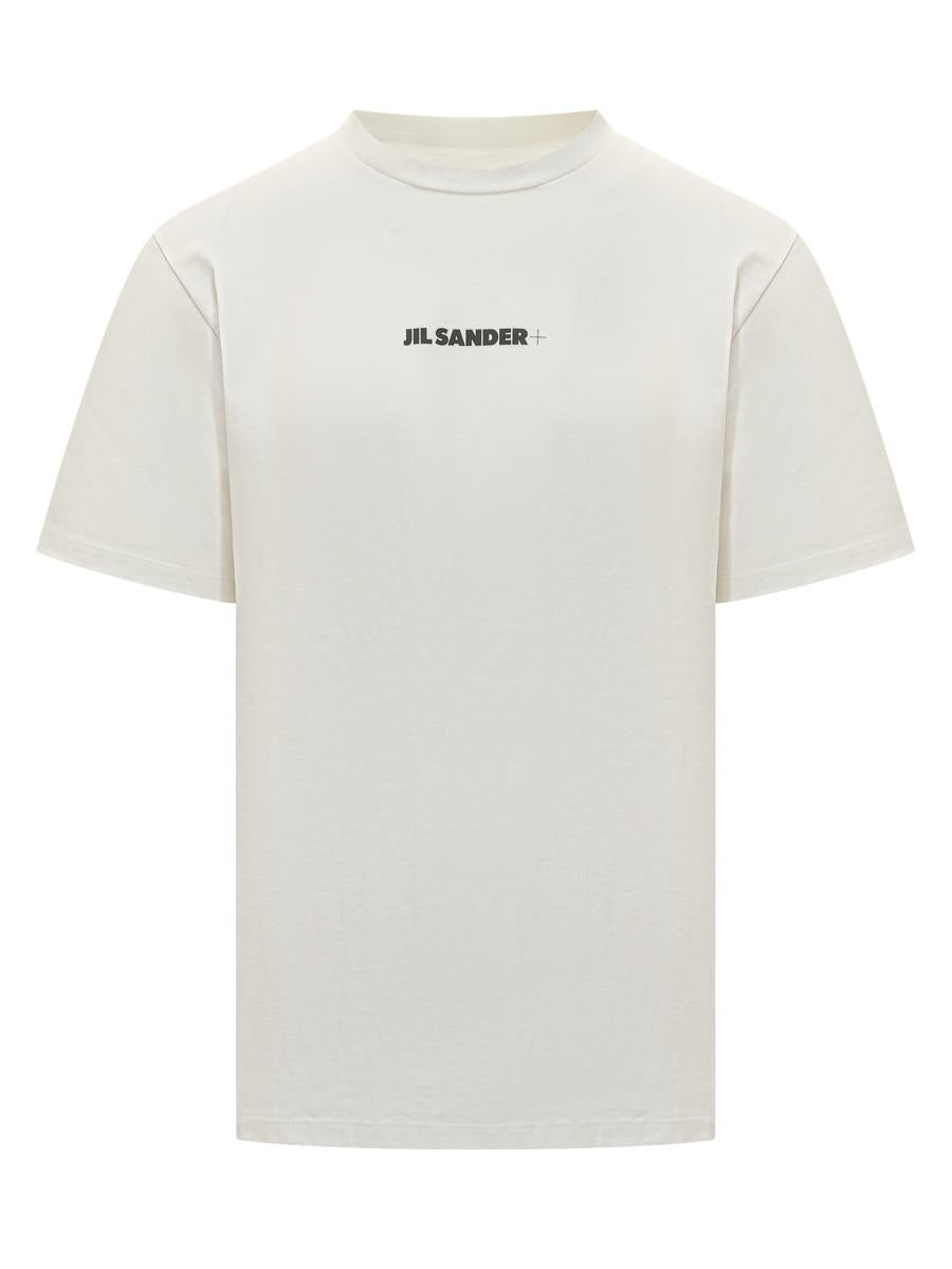 Jil Sander White T-Shirt With Minimal Jil Sander Logo