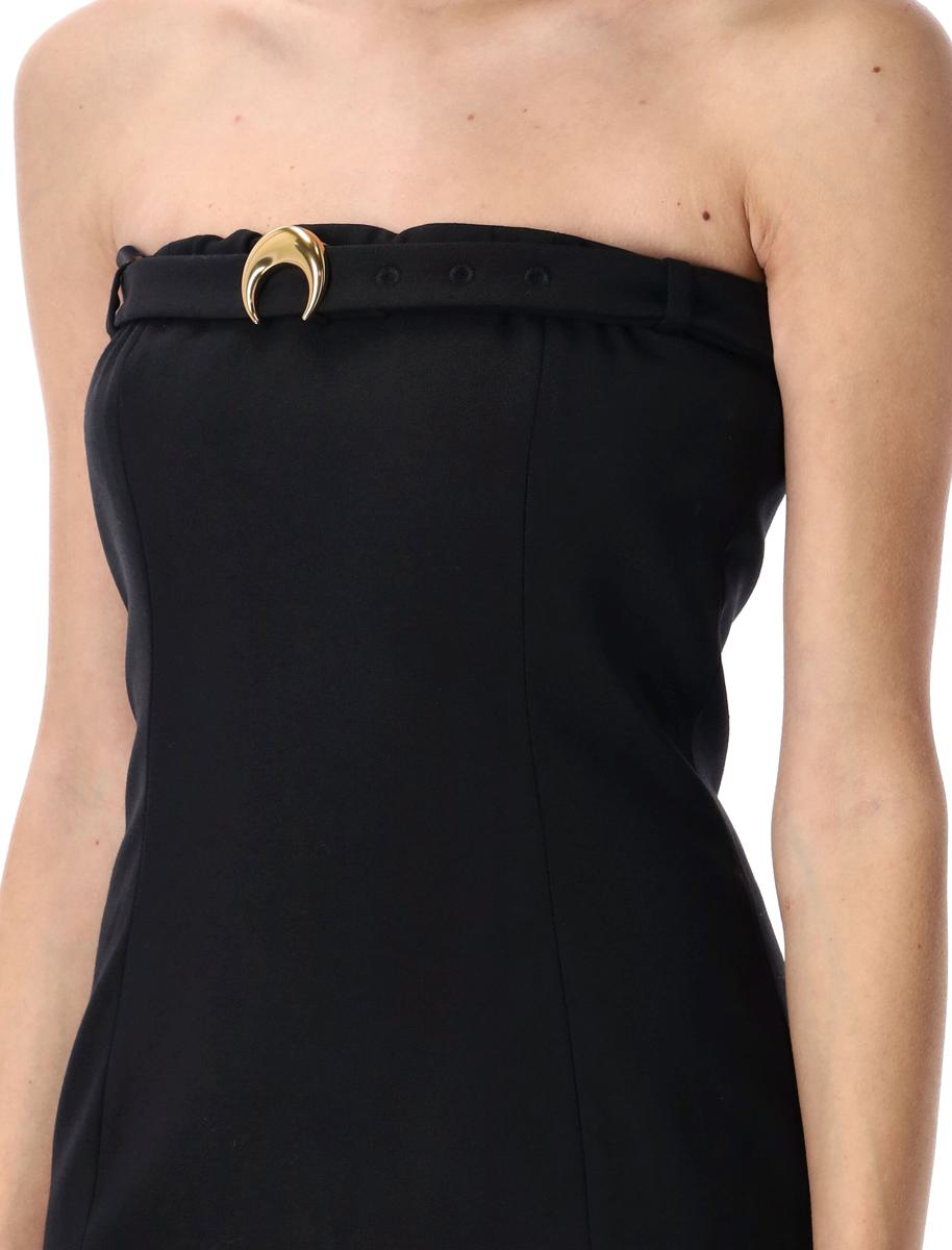 Marine Serre Virgin Wool Twill Mini Dress