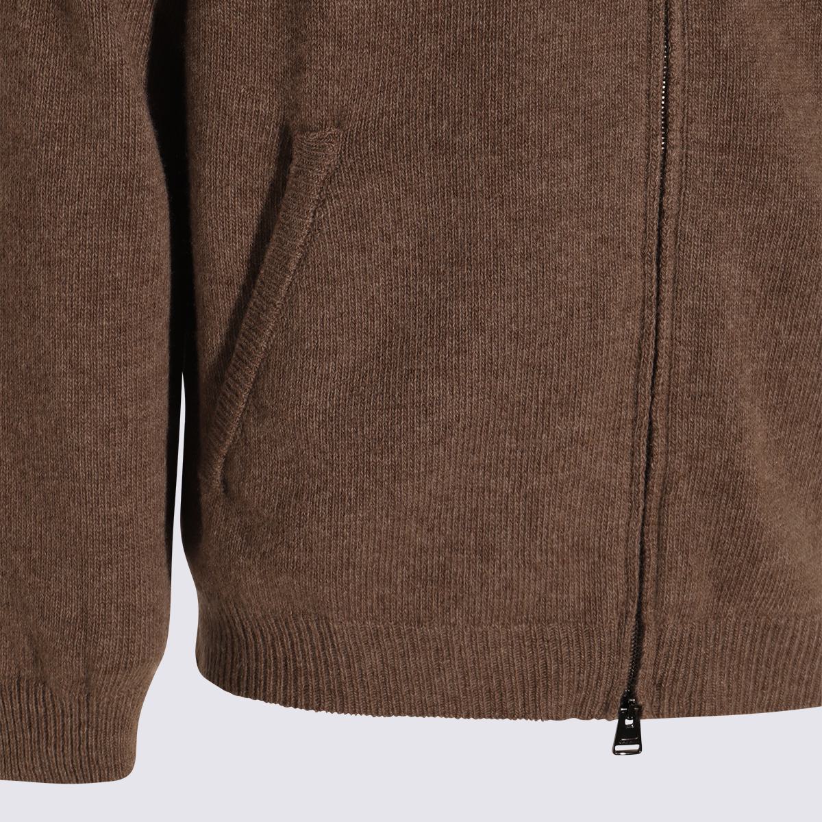 Canali Brown Wool Knitwear