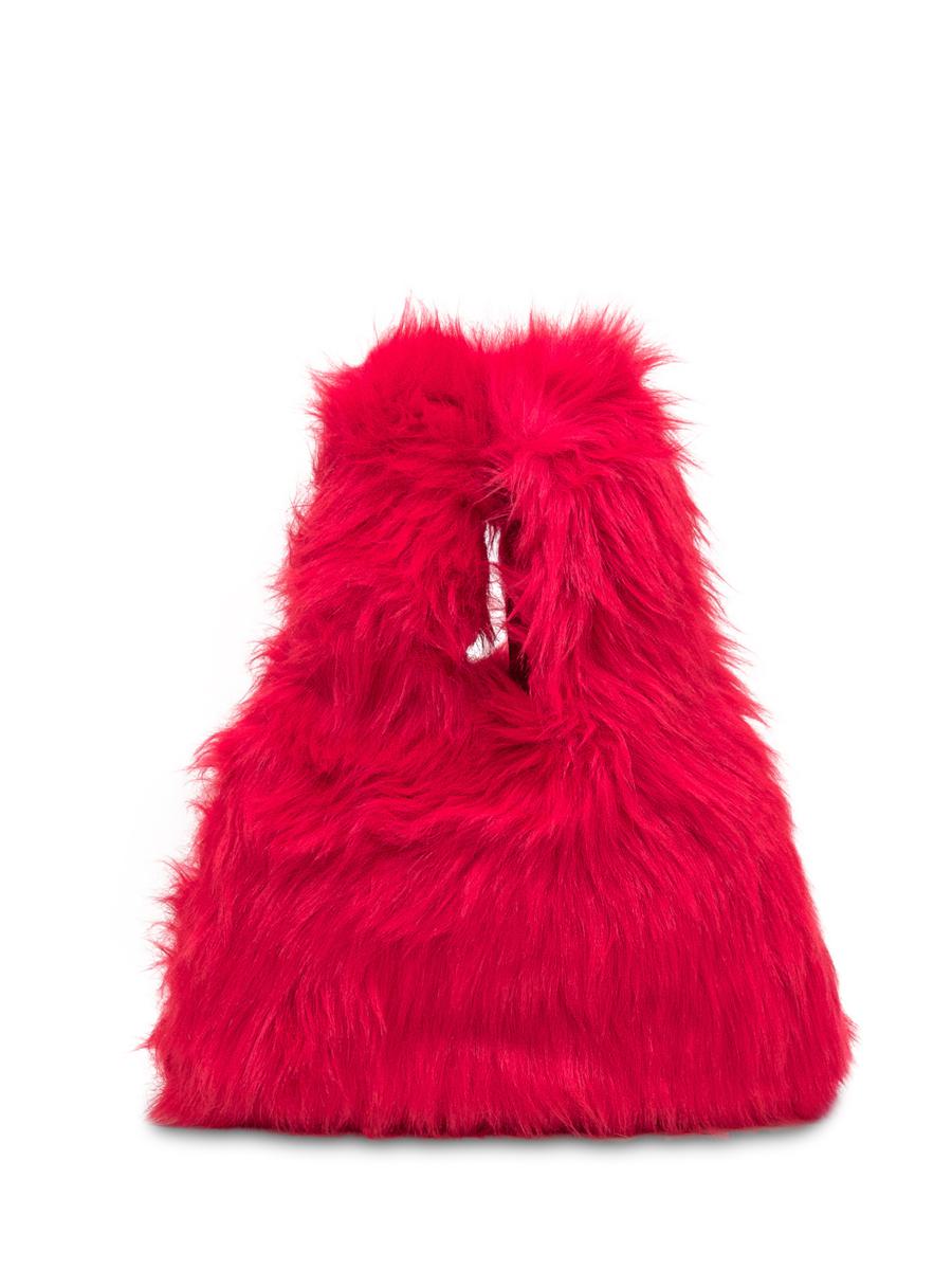 Msgm Msgm Bag In Fuchsia Faux Fur