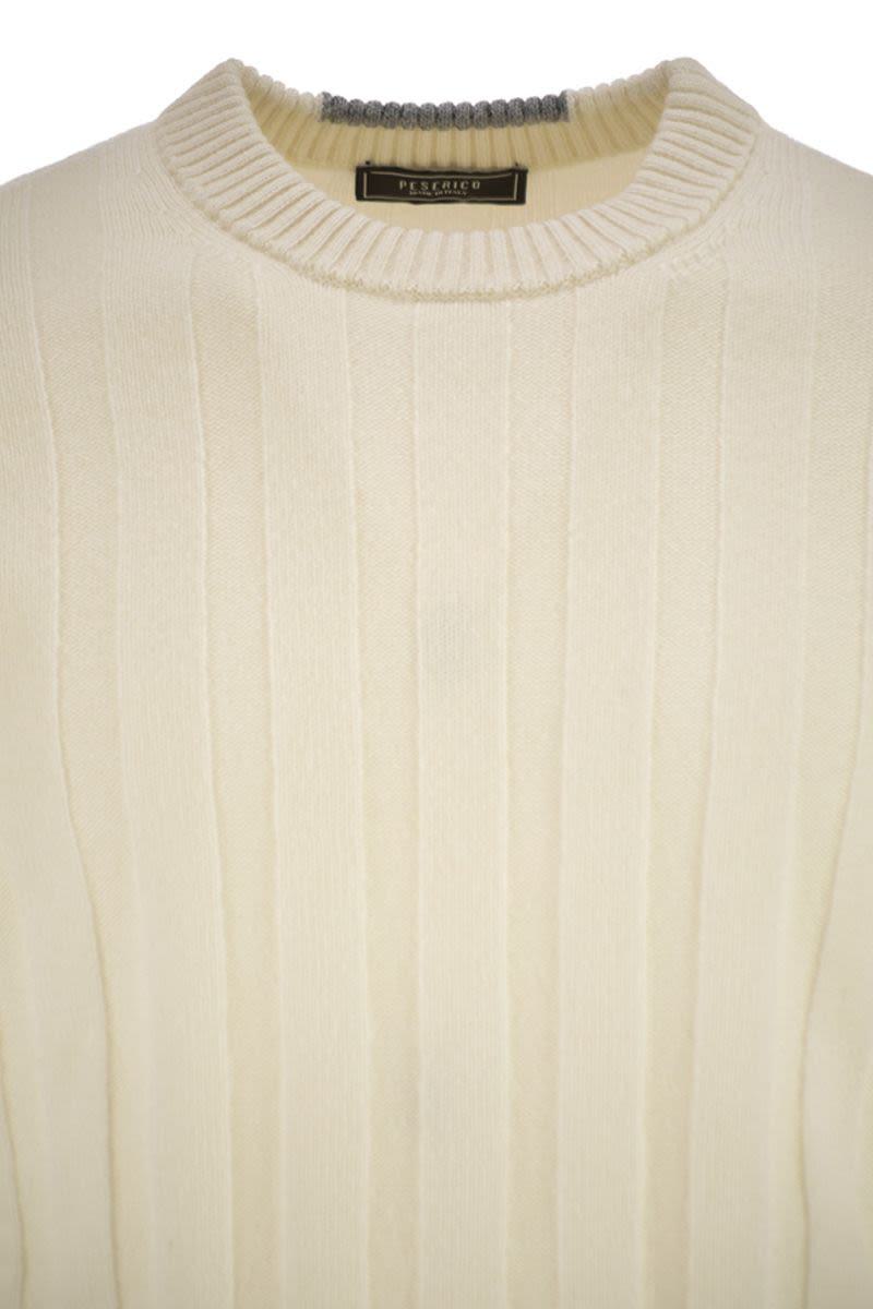 Peserico Wool And Cashmere Ribbed Jumper