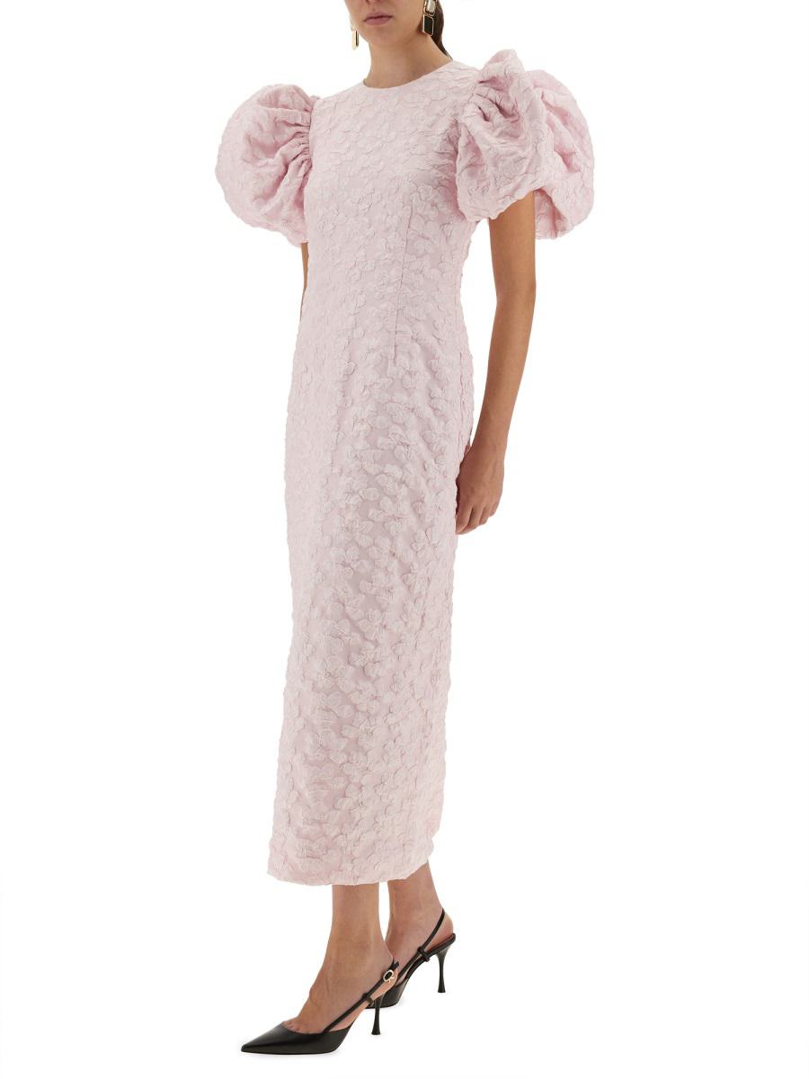 Rotate Birger Christensen Jacquard Midi Dress