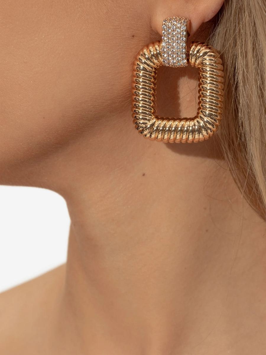 Self-Portrait Gold Knocker Earrings Accessories