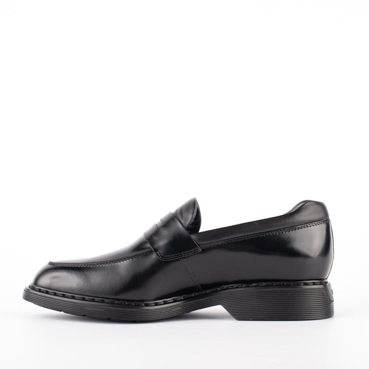 Hogan Black Leather Loafer