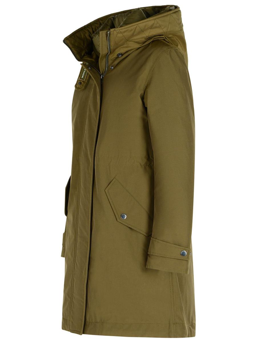 Woolrich 3-In-1 'Authentic' Dark Green Cotton Blend Parka