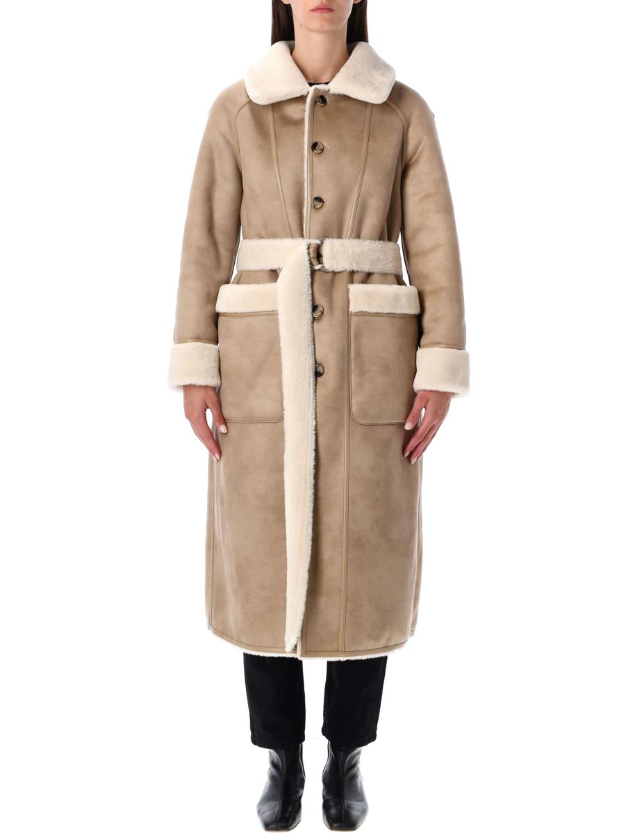 Urbancode Reversible Faux Fur Belted Coat With Suede Interior