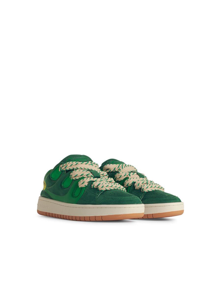 Barrow 'Skate' Green Leather Sneakers