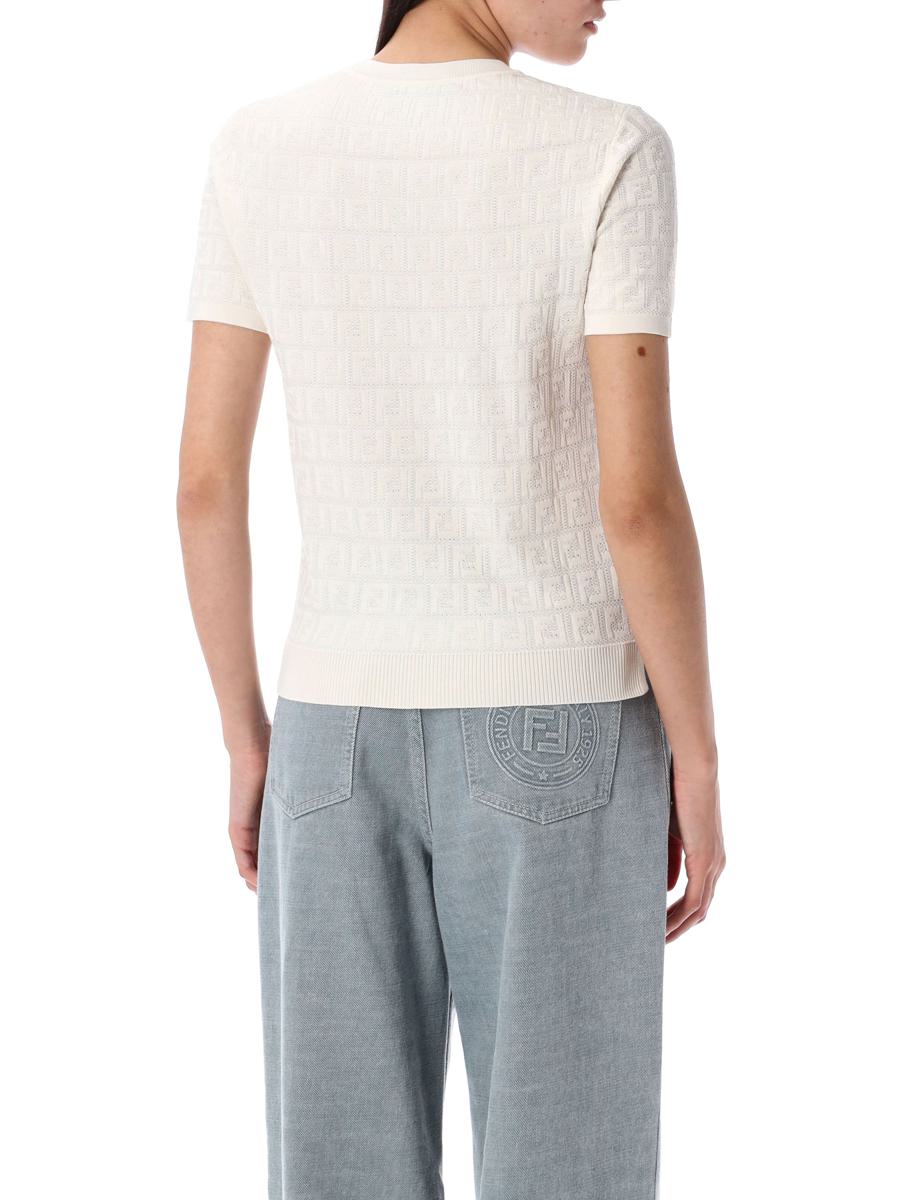 Fendi Lace Ff Knit T-Shirt