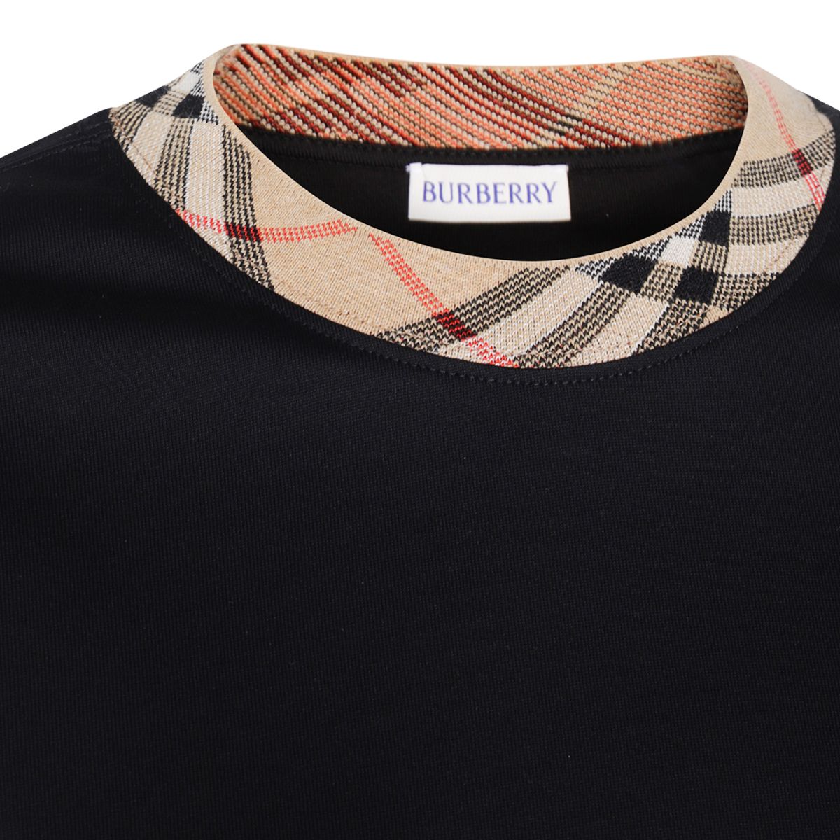 Burberry Check Motif T-Shirt